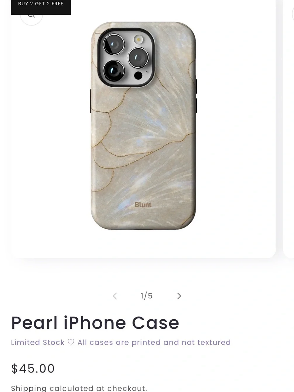 iPhone 14 Pro case - Pearl Elegant Protective Cover